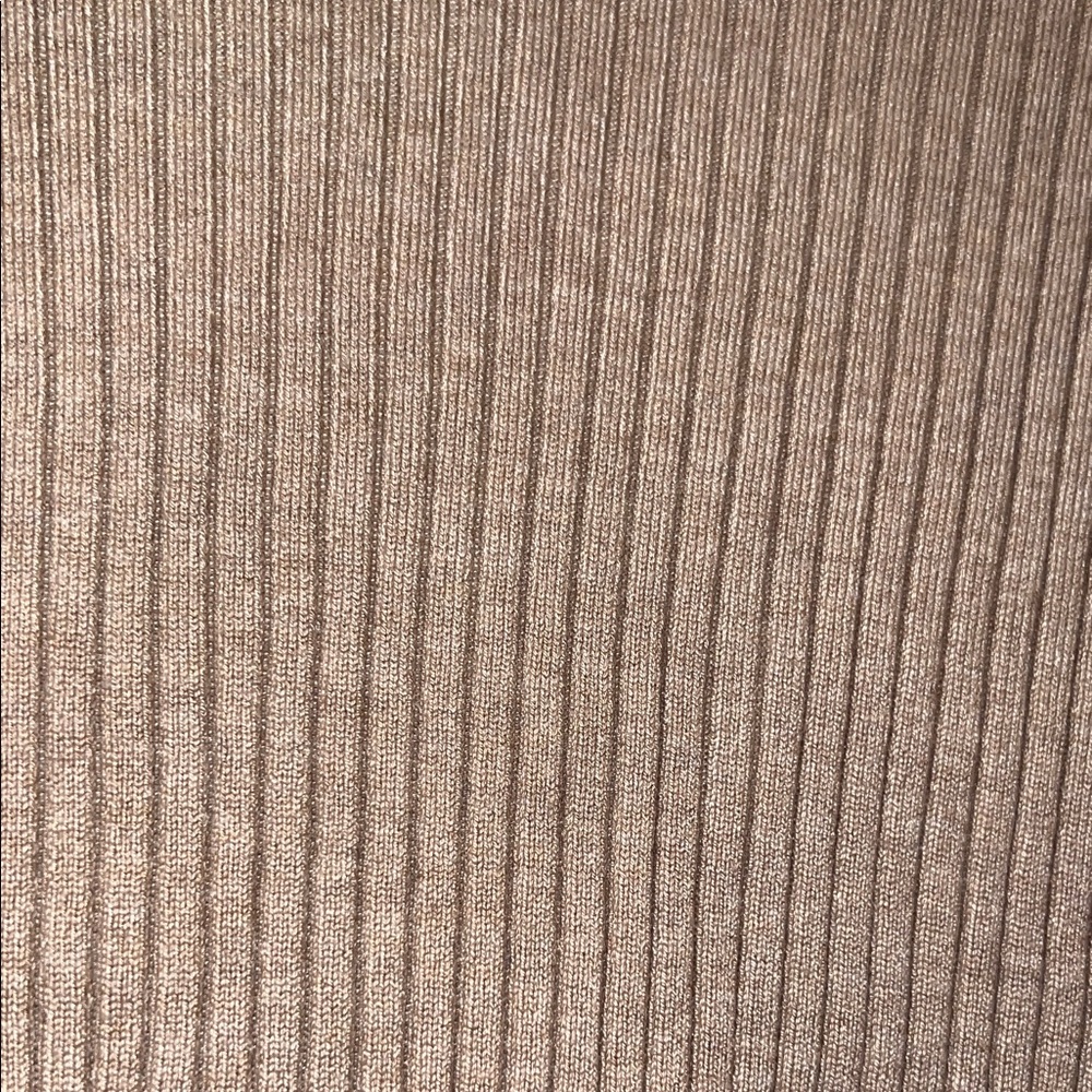 Versona Ribbed Knit Top in Beige - Picture 3 of 3